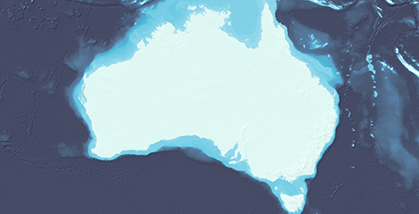 Image shows details of the seabed around Australia